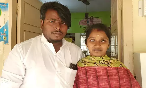 மகளிர் போலீஸ் நிலையத்தில் காதல் ஜோடி தஞ்சம்