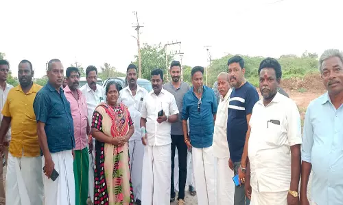 தியாகதுருகம் - உதயமாம்பட்டு சாலையை செந்தில்குமார் எம்.எல்.ஏ. திடீர் ஆய்வு