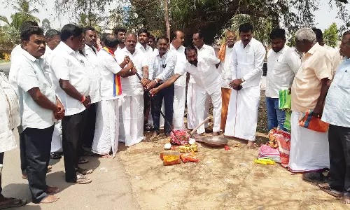 ரூ.4.70. கோடி மதிப்பீட்டில் சாலை விரிவாக்க பணி