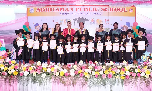 அதியமான் பப்ளிக் பள்ளியில் மழலையர் பட்டமளிப்பு விழா