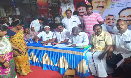 மங்கலம்பேட்டையில்  தி.மு.க.வில் புதிய உறுப்பினர்கள் சேர்க்கும் முகாம்: இள.புகழேந்தி தொடக்கி வைத்தார்