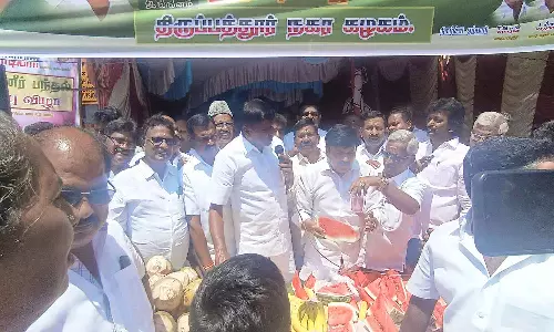 திருப்பத்தூரில் தண்ணீர் பந்தல்