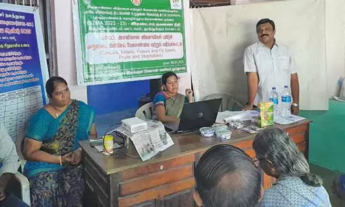 அட்மா திட்டத்தின் கீழ் மாவட்ட அளவில் விவசாயிகளுக்கு பயிற்சி