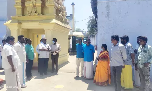 காரிமங்கலம் மலைக்கோவிலில்  அறநிலையத்துறை அதிகாரிகள் திடீர் ஆய்வு