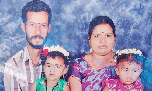 நாகர்கோவில் அருகே 2 குழந்தைகளுக்கு தீ வைத்து விட்டு தந்தை தற்கொலை