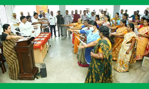 மாநகராட்சி அலுவலகத்தில் சமத்துவ நாள் உறுதிமொழி ஏற்பு