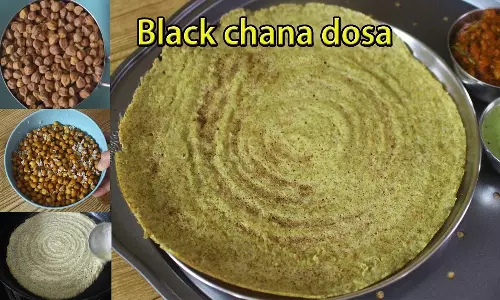 நார்ச்சத்து நிறைந்த கொண்டைக்கடலை தோசை