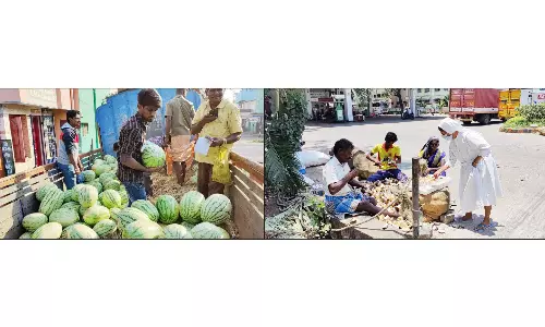 இளநீர், நுங்கு, தர்பூசணி,விற்பனை அமோகம்
