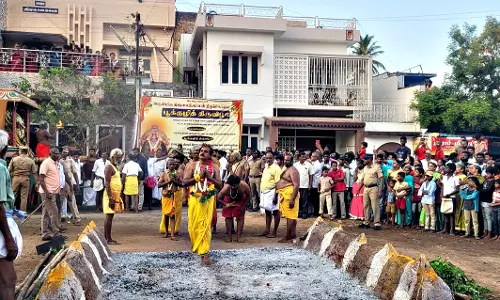திரவுபதி அம்மன் கோவில் பூக்குழி திருவிழா