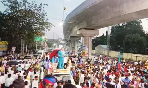 விடுதலை சிறுத்தைகள் கட்சியினர் அணிவகுப்பு