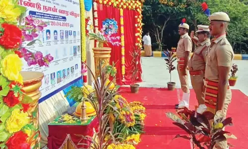 திருவாரூரில் தீ தொண்டு நாள் நிகழ்ச்சி
