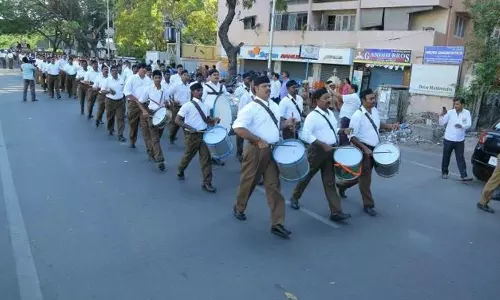தமிழகம் முழுவதும் 45 இடங்களில் நடைபெறும் ஆர்.எஸ்.எஸ். பேரணிக்கு பலத்த போலீஸ் பாதுகாப்பு