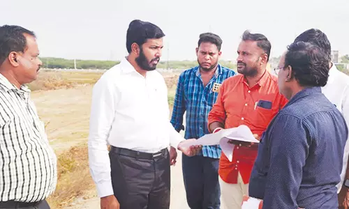 நாகை புதிய பஸ் நிலையம் அமைய உள்ள இடத்தை எம்.எல்.ஏ ஆய்வு