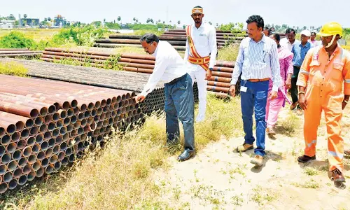 சீர்காழி, ஓ.என்.ஜி.சி நிறுவனத்தில் கலெக்டர் திடீர் ஆய்வு