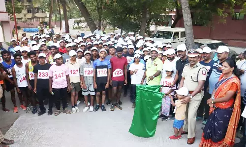 வேலூரில் தீ தடுப்பு விழிப்புணர்வு மாரத்தான்