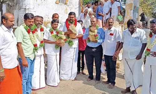 குருவிகுளம் அருகே உமையொரு பாக ஈஸ்வரர் கோவிலில் பாலாலய நிகழ்ச்சி
