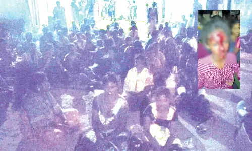 கபடி போட்டியால் பிரச்சினை: நள்ளிரவில் கோஷ்டி மோதலில் மாணவி உள்பட 10 பேர் காயம்