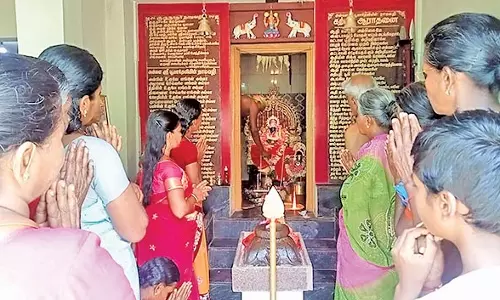 கோவில்பட்டி அருகே பூமாதேவி ஆலயத்தில் அன்னதான பூஜை