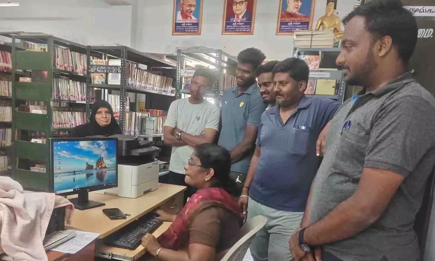 உடுமலை நூலகத்தில் இலவச வைபை வசதி தொடக்கம்