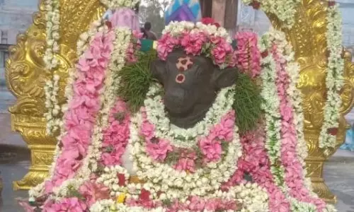 தா.பழூர் கோவில்களில் நந்திக்கு சிறப்பு அபிஷேகம், அலங்காரம்