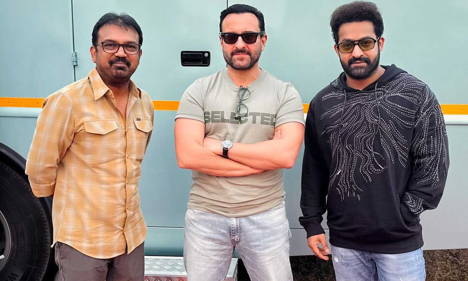 ஜூனியர் என்டிஆருடன் படப்பிடிப்பில் இணைந்த சைஃப் அலிகான்