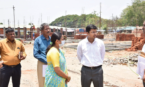 பொள்ளாச்சியில் வளர்ச்சி பணிகளை கலெக்டர் ஆய்வு