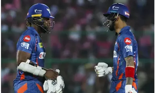 கைல் மேயர்ஸ் அரை சதம் - ராஜஸ்தான் வெற்றிபெற 155 ரன்களை இலக்காக நிர்ணயித்தது லக்னோ