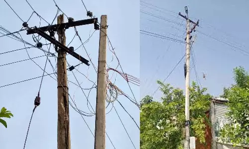 மின் கம்பங்களில் விளம்பர பலகைகளை அகற்ற வேண்டும்