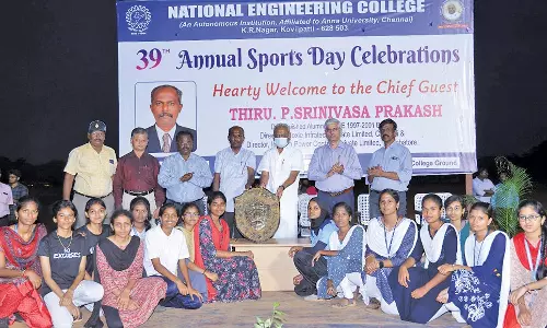 கோவில்பட்டி நேஷனல் பொறியியல் கல்லூரியின் 39-வது ஆண்டு விளையாட்டு விழா