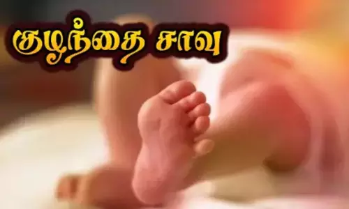 கழிவுநீர் கால்வாயில் தவறி விழுந்த குழந்தை சாவு