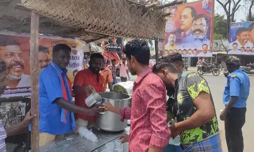 வி.சி.க சார்பில் நீர், மோர் பந்தல் திறப்பு