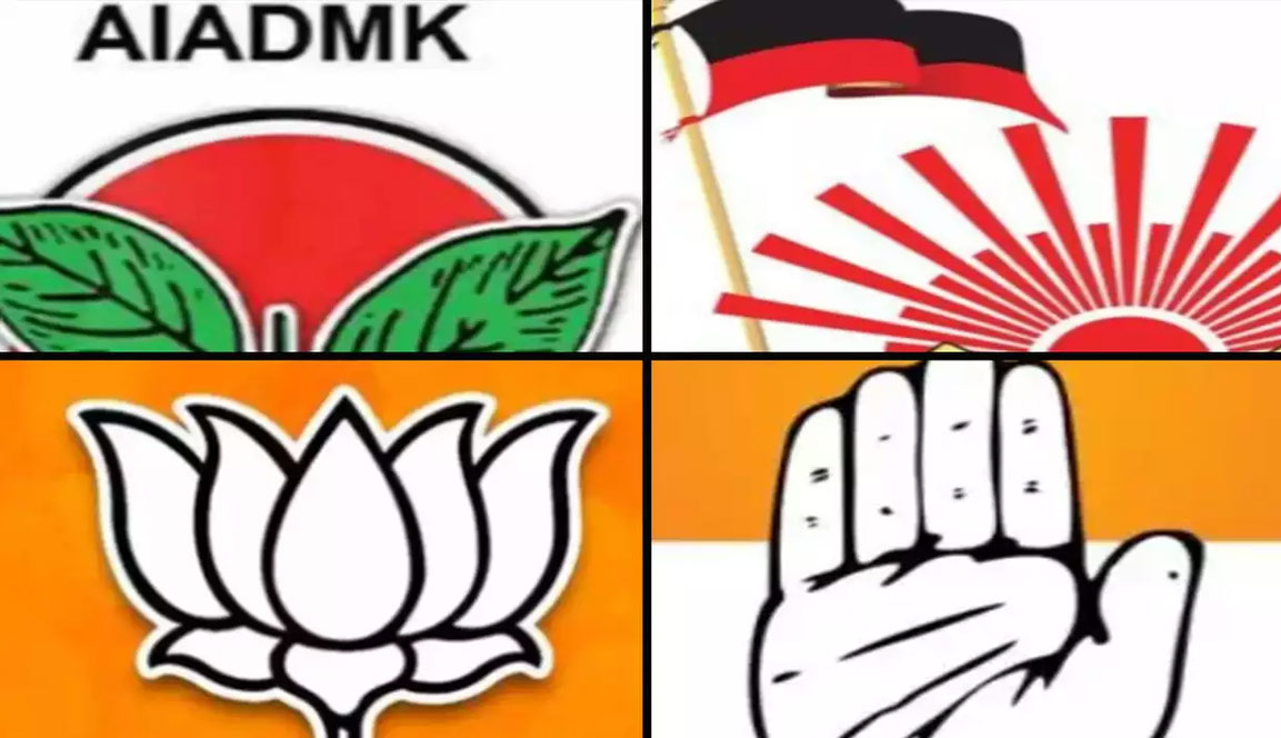 தி.மு.க.-காங், அ.தி.மு.க.-பா.ஜனதா கூட்டணி கட்சிக்குள் பிரமுகர்களை இழுக்க போட்டோ போட்டி- புதுவை அரசியலில் பரபரப்பு