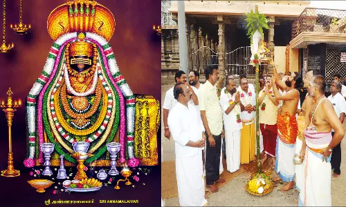 அருணாசலேஸ்வரர் கோவிலில் சித்திரை வசந்த உற்சவம், பந்தக்கால் முகூர்த்தத்துடன் தொடங்கியது