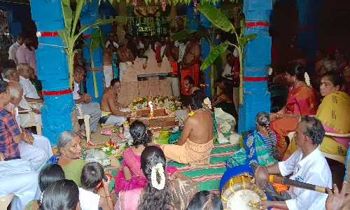 கரிவரதராஜ பெருமாள் கோவில் திருப்பணிகள் விக்னேஸ்வர பூஜையுடன் தொடங்கியது