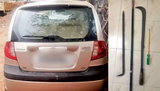 சேலம் கொண்டலாம்பட்டியில் காரில் பயங்கர ஆயுதங்களுடன் வந்த கும்பல்