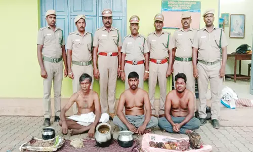 வருசநாடு அருகே மான் வேட்டையாடிய 3 பேர் கைது