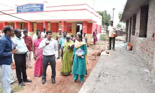 சமத்தூர், கோட்டூர் பகுதியில் வளர்ச்சித்திட்ட பணிகளை கலெக்டர் நேரில் ஆய்வு