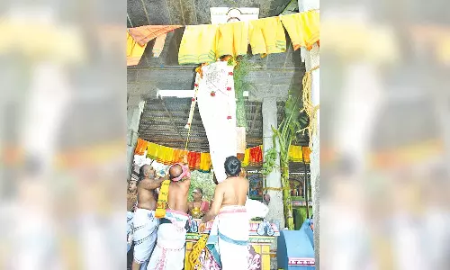 திருமருகல் ரத்தினகிரீஸ்வரர் கோவிலில் சித்திரை திருவிழா கொடியேற்றம்