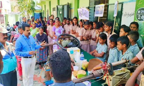 பள்ளி மாணவ, மாணவிகளுக்கு மலேரியா நோய் தடுப்பு விழிப்புணர்வு