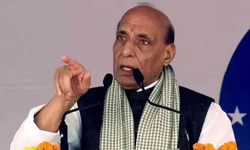 இந்திய வரலாற்றில் மத ஆதரவுடன் ஆட்சிக்கு வந்த ஒரே கட்சி காங்கிரஸ் தான்: ராஜ்நாத் சிங் குற்றச்சாட்டு