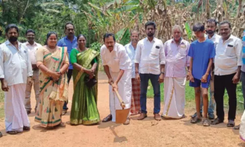 பெருங்குளம்-தச்சக்காணி சாலை ரூ.7 லட்சம் செலவில் சீரமைப்பு