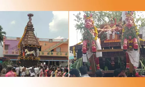 கத்தாழம்பட்டு தேர் வெள்ளோட்டம்