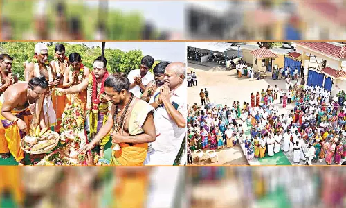 சிவன்மலை ஜேசீஸ் பள்ளியில் வித்யா கணபதி கோவில் கும்பாபிஷேகம்