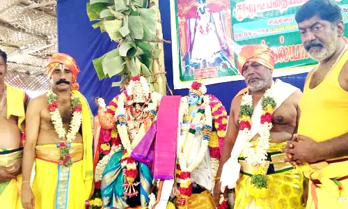 சோழவந்தான்: திரவுபதி அம்மன் கோவில் திருக்கல்யாணம்