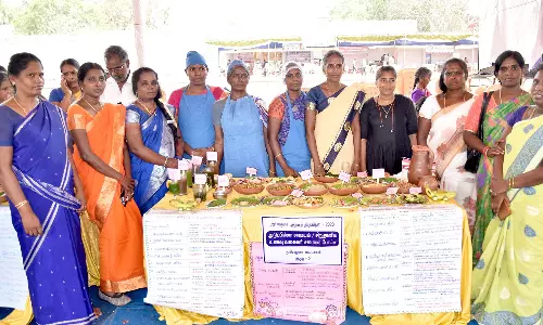 அரியலூர் புத்தக திருவிழாவில் அடுப்பில்லா சிறுதானிய உணவு கண்காட்சி