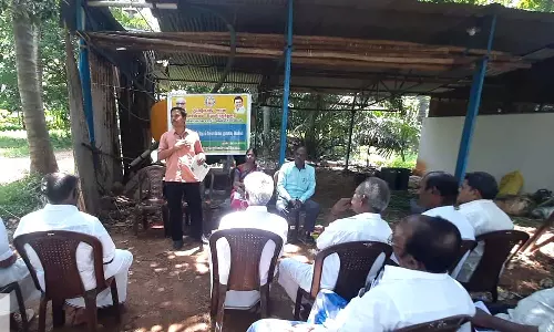 செங்கோட்டை அருகே தென்னை விவசாயிகளுக்கு சிறப்பு முகாம்