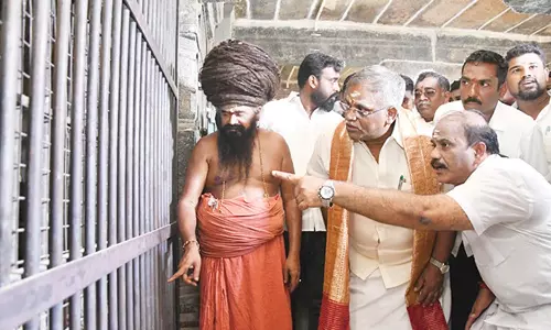 சீர்காழி கோவிலில் கண்டெடுக்கப்பட்ட சுவாமி சிலைகள், செப்பேடுகளை பார்வையிட்ட புதுச்சேரி சபாநாயகர்