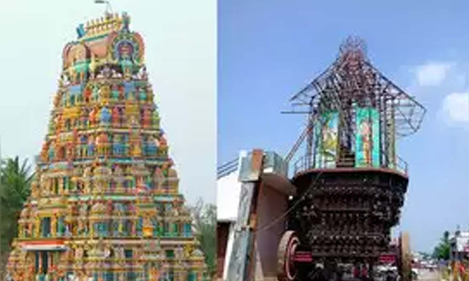 உடுமலை மாரியம்மன் கோவில் தேர் சீரமைப்பு பணி தொடக்கம்