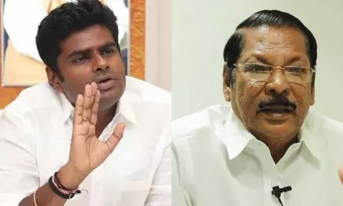 ஆர்.எஸ்.பாரதியிடம் 500 கோடியே 1 ரூபாய் மான நஷ்டஈடு கேட்டு அண்ணாமலை நோட்டீஸ்