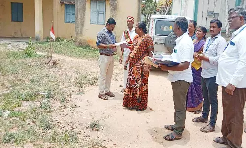 மாவட்ட வருவாய் அலுவலர் ஆய்வு